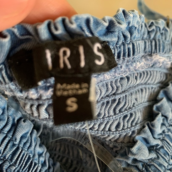 Iris Blue Denim Tank Top size S - Picture 10 of 12